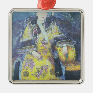 Portrait of the Empress Dowager Cixi Metal Tree Decoration