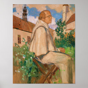 Portrait of the geneticist Johann Gregor Poster