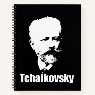 Portrait of the great Russian composer Tchaikovsky Notebook