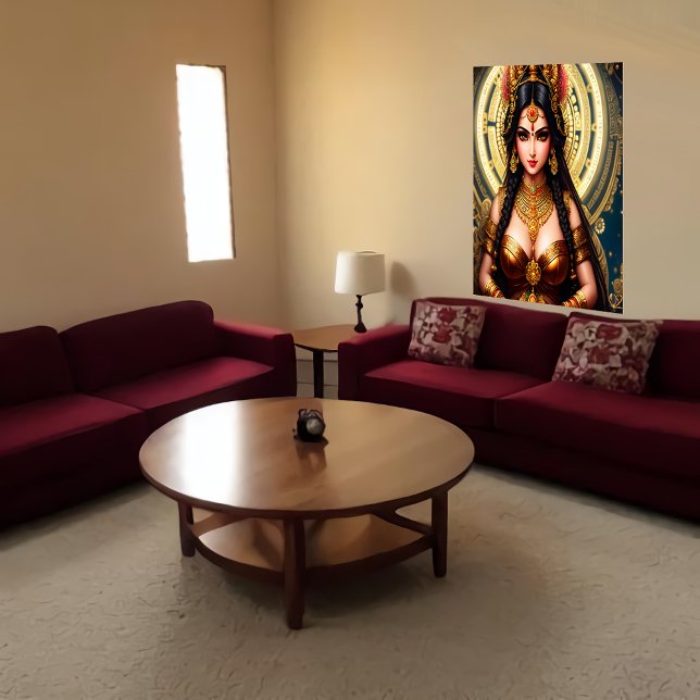 Portrait of the Hindu Goddess Lakshmi | AI Art  Poster (Creator Uploaded)