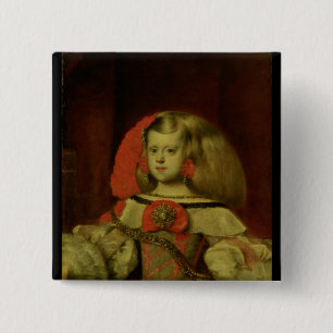 Portrait of the Infanta Margarita 15 Cm Square Badge