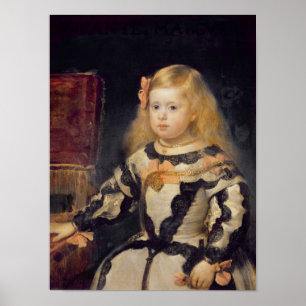 Portrait of the Infanta Maria Marguerita 1654 Poster