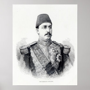 Portrait of The Khedive Tawfig Poster