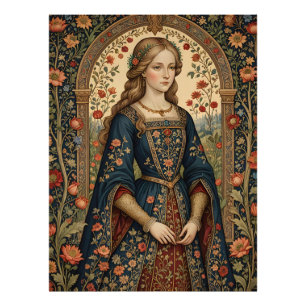 Portrait of the Lady in the Middle Ages Renaissanc Photo Print
