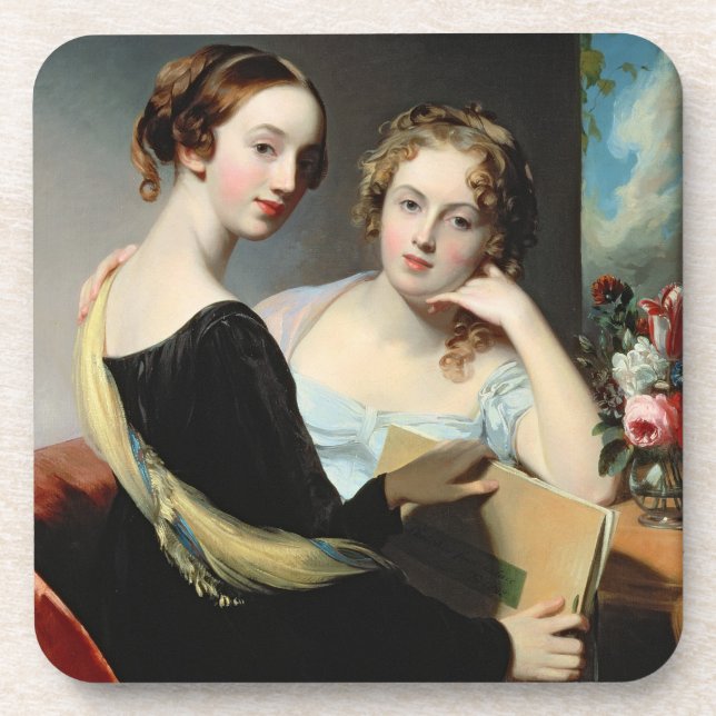 Portrait of the McEuen sisters, after 1823 Coaster (Front)
