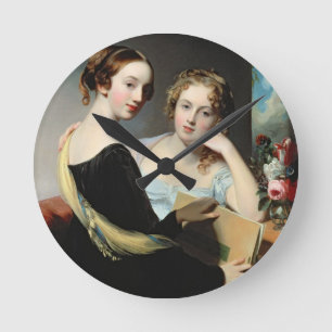 Portrait of the McEuen sisters, after 1823 Round Clock