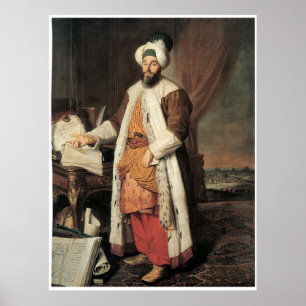 Portrait of the Pasha Mehmed Said, Poster