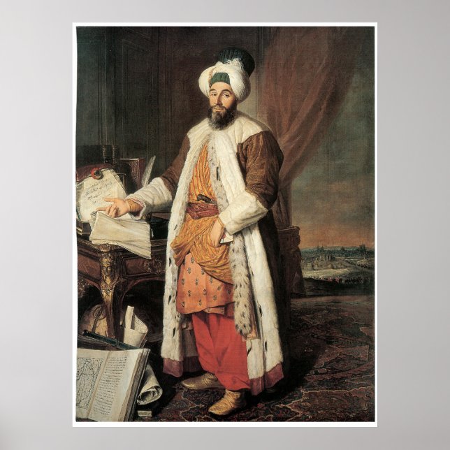 Portrait of the Pasha Mehmed Said, Poster (Front)