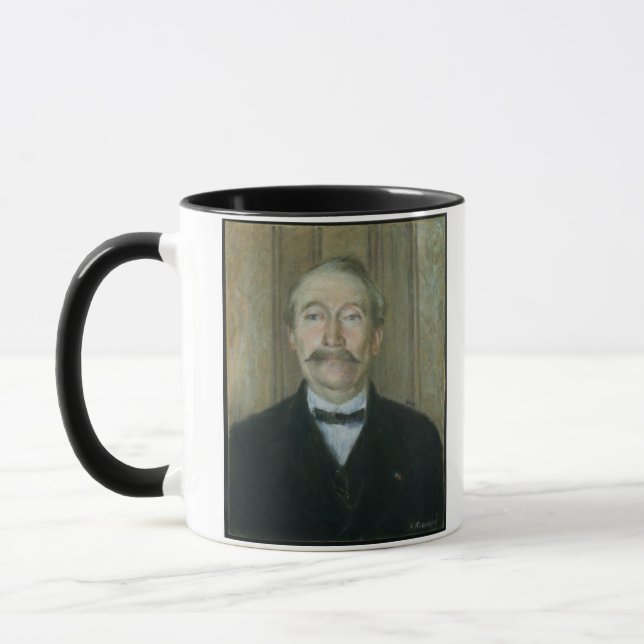 Portrait of the Patriarch (pastel on paper) Mug (Left)