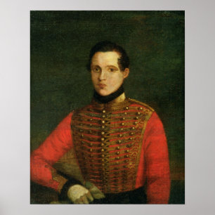 Portrait of the Poet Michail Lermontov Poster