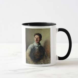 Portrait of the poet Sergey Gorodetsky  1909 Mug