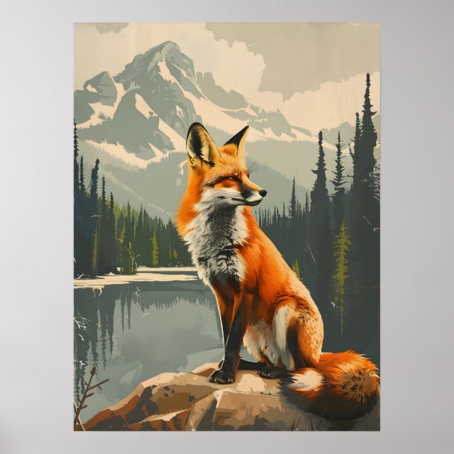 Portrait of the Red Fox Poster (Front)