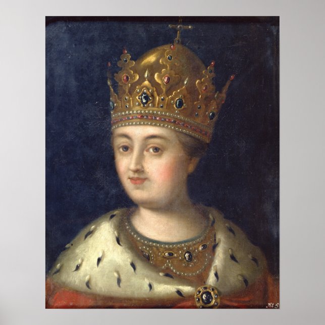 Portrait of the Regent Sophia, 1772 Poster (Front)