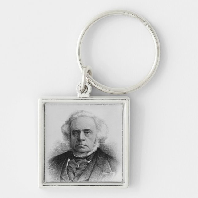 Portrait of The Right Honourable John Bright Key Ring (Front)