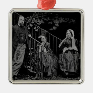 Portrait of the Rossetti Family, 1864 Metal Ornament