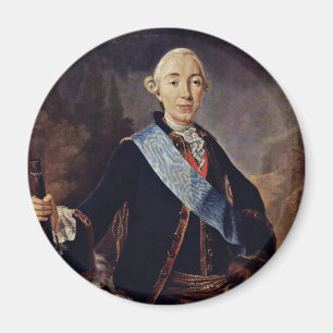 Portrait Of The Russian Emperor Peter Iii. By Pfan Magnet