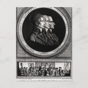 Portrait of the Three Consuls of the Republic Postcard