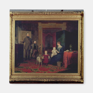 Portrait of the Van Cortland Family, c.1830 Magnet