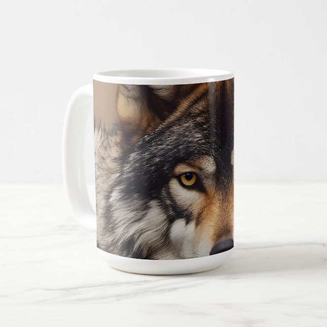 Portrait of the wolf coffee mug (Front Left)