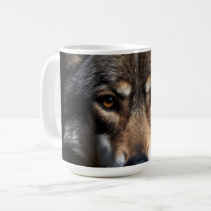 Portrait of the wolf coffee mug