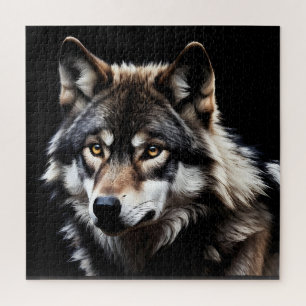 Portrait of the wolf jigsaw puzzle