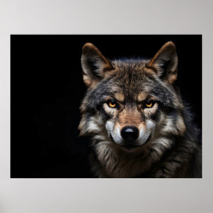 Portrait of the wolf poster