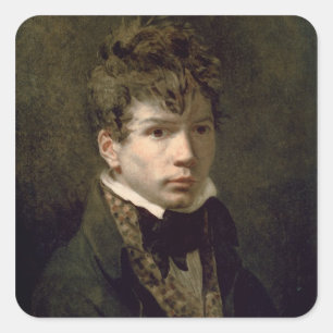 Portrait of the Young Ingres 1790s Square Sticker