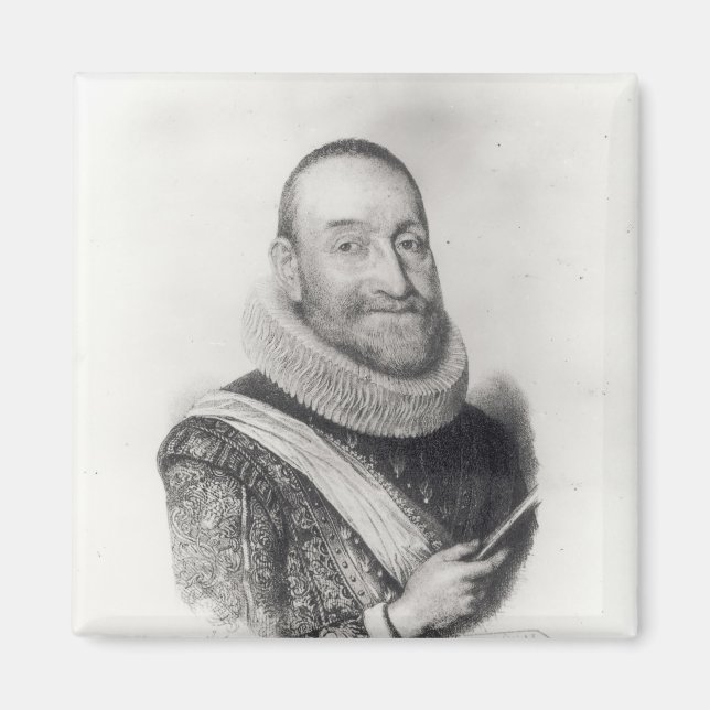 Portrait of Theodore Agrippa d'Aubigne Magnet (Front)