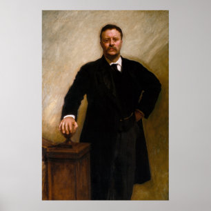 Portrait of Theodore Roosevelt by Sargent Poster