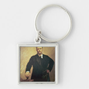 Portrait of Theodore Roosevelt Key Ring
