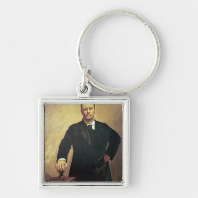 Portrait of Theodore Roosevelt Key Ring (Front)