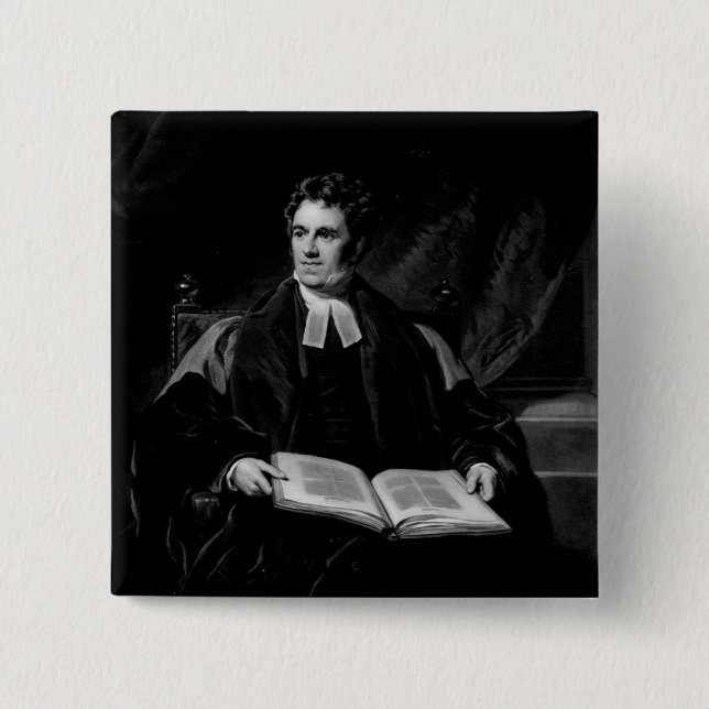 Portrait of Thomas Arnold 15 Cm Square Badge (Front)