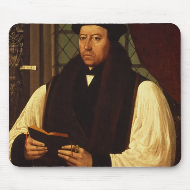 Portrait of Thomas Cranmer  1546 Mouse Pad (Front)
