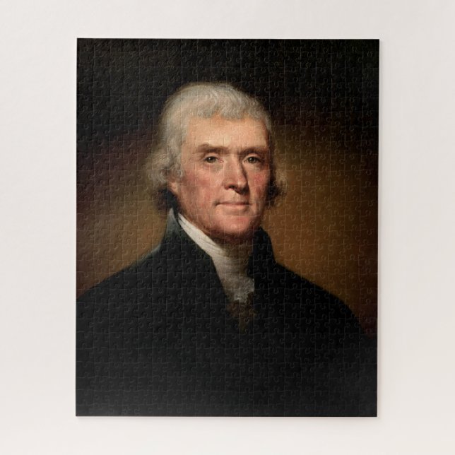 Portrait of Thomas Jefferson (by Rembrandt Peale) Jigsaw Puzzle (Vertical)