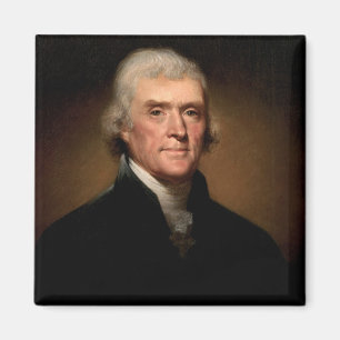 Portrait of Thomas Jefferson (by Rembrandt Peale) Magnet
