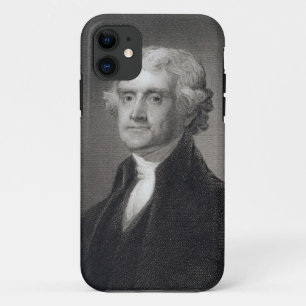 Portrait of Thomas Jefferson, engraved by Henry Br iPhone 11 Case