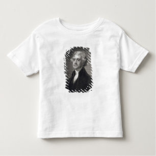 Portrait of Thomas Jefferson, engraved by Henry Br Toddler T-Shirt
