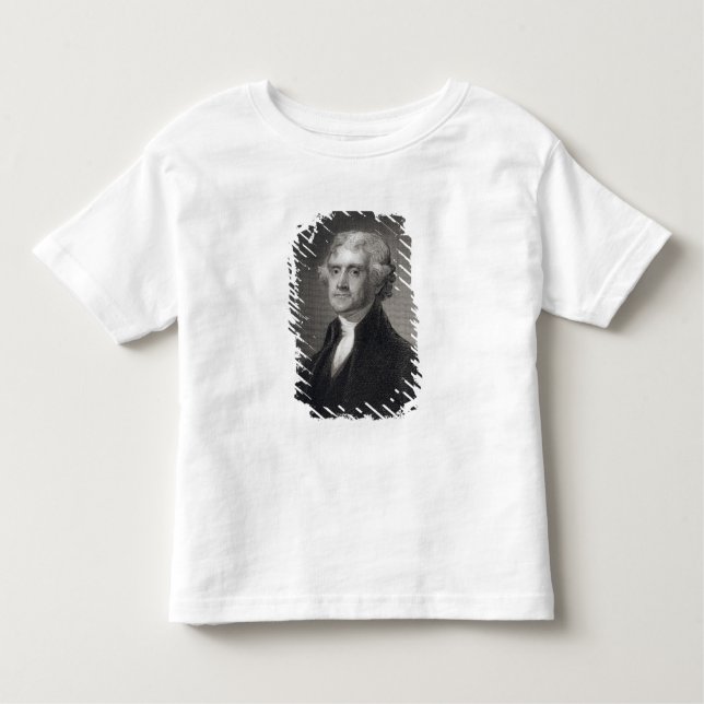 Portrait of Thomas Jefferson, engraved by Henry Br Toddler T-Shirt (Front)