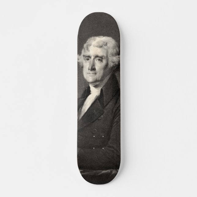 Portrait of Thomas Jefferson skateboard (Front)