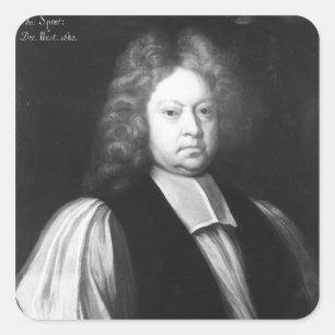 Portrait of Thomas Sprat Square Sticker