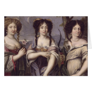 Portrait of three of nieces of Cardinal