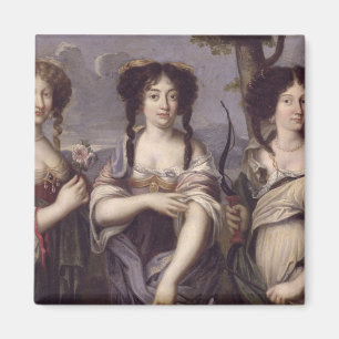Portrait of three of nieces of Cardinal Magnet