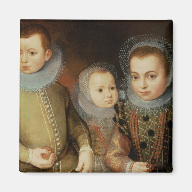 Portrait of Three Tudor Children Magnet (Front)