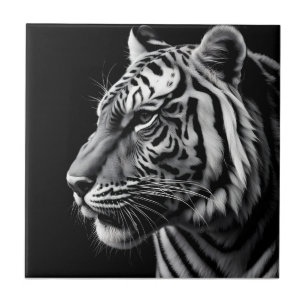 Portrait of tiger ceramic tile