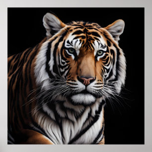 Portrait of tiger poster