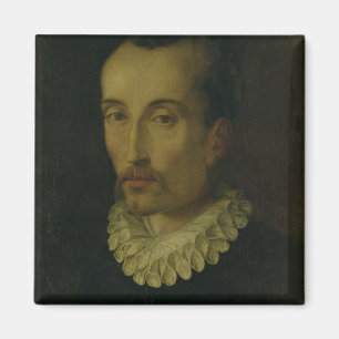 Portrait of Torquato Tasso, 1585-90 (oil on panel) Magnet