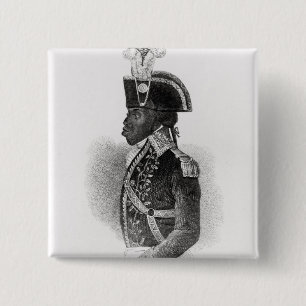 Portrait of Toussaint L'Ouverture 15 Cm Square Badge