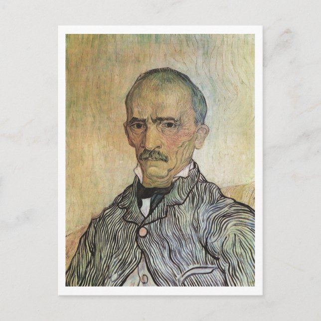 Portrait of Trabuc, Van Gogh Fine Art Painting Postcard (Front)
