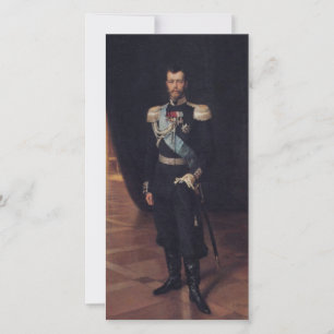 Portrait of Tsar Nicholas II (by Albert Edelfelt) Card