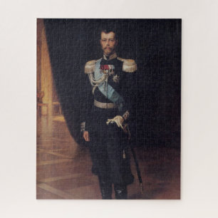 Portrait of Tsar Nicholas II (by Albert Edelfelt) Jigsaw Puzzle